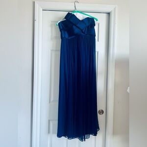 Marchesa Notte ‘Bow Bust Gown’ Strapless Chiffon gown